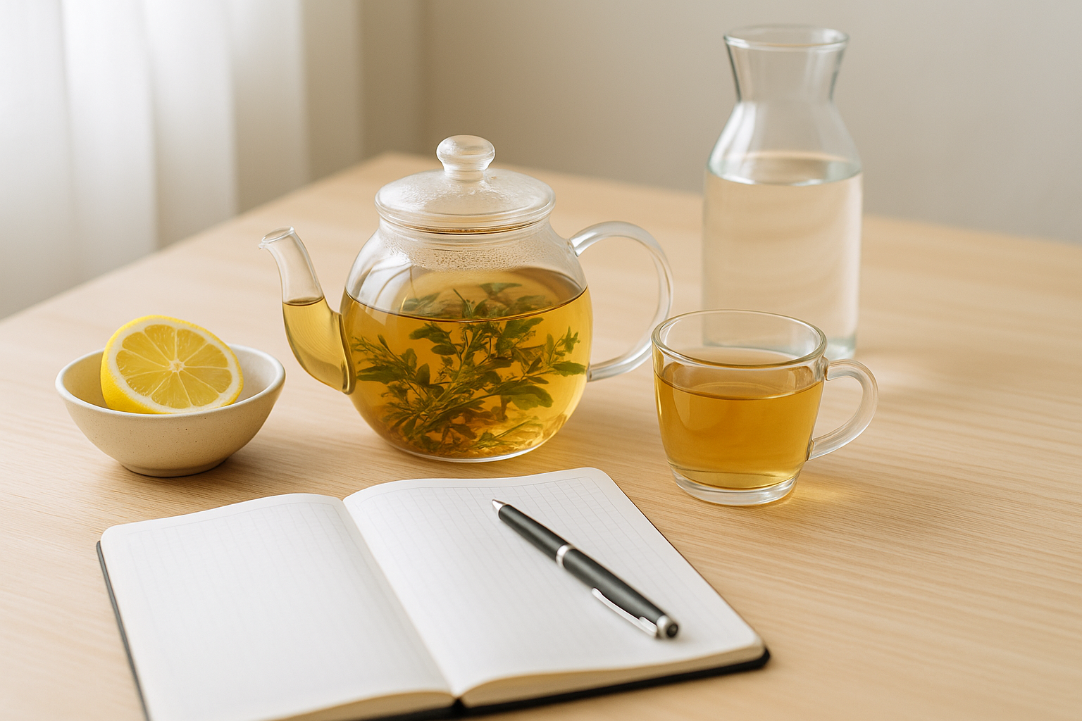 Травяной чай и дневник давления